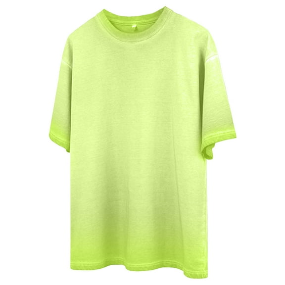 Dagugfen Tshirts for Men Short Sleeve Crew Neck Loose Fashion Lightweight Solid Color Casual Tee Shirts