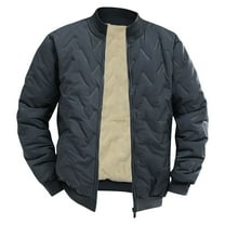 Dagugfen Winter Jackets for Men Zipper up Snowear Loose Fleece Lined Thick Windproof Comfy Warm Casual Coat