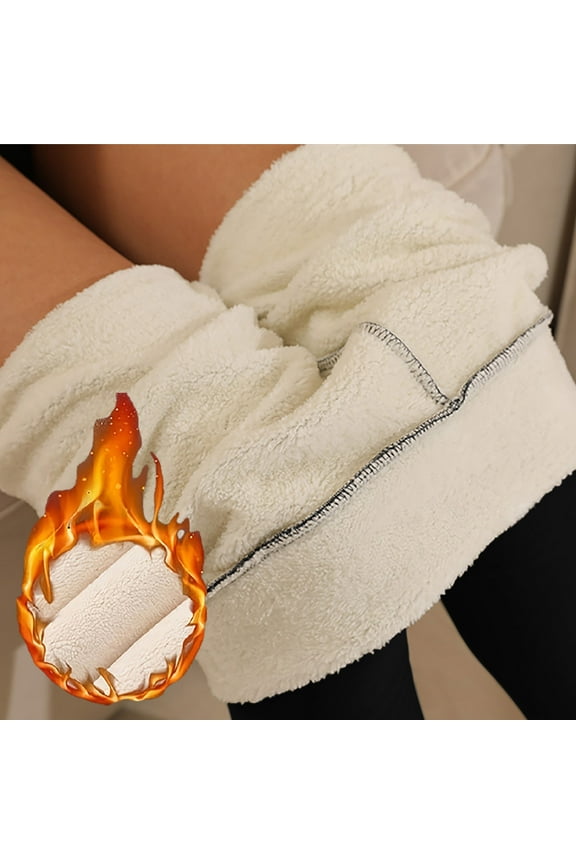 Winter Pants for Women Thick Fleece Comfy Thermal Underpants Base Layer Snowwear Work Casual Pants