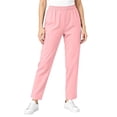 thumbnail image 1 of Dagugfen Womens Scrub Pants Elastic Waist Breathable Straight Leg Full Length Pants Workwear Uniform Pants with Pockets, 1 of 7