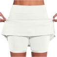 thumbnail image 1 of Dagugfen Womens Yoga Pants 2 In 1 Gym Workout Stretchy Slim Fitted Tennis Workout Shorts, 1 of 5