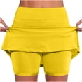 thumbnail image 1 of Dagugfen Womens Yoga Pants 2 In 1 Gym Workout Stretchy Slim Fitted Tennis Workout Shorts, 1 of 5