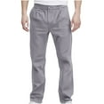 thumbnail image 1 of Dagugfen Work Pants for Men Elastic Waist Straight Leg Loose Lightweight Business Casual Formal Pants, 1 of 8