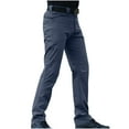 thumbnail image 1 of Dagugfen Work Pants for Men Tapered Leg Fitted Solid Color Lightweight Casual Hiking Pants Multi Pockets, 1 of 6