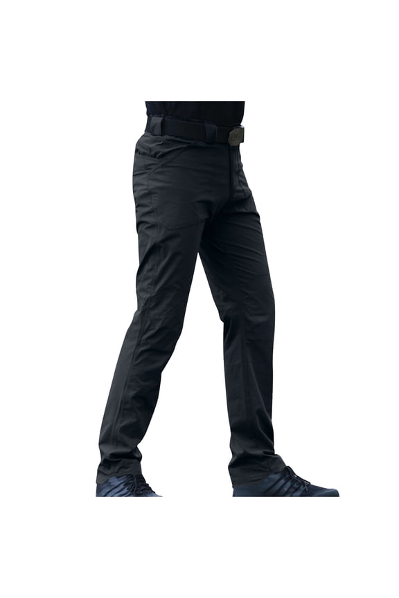 Work Pants for Men Tapered Leg Fitted Solid Color Lightweight Casual Hiking Pants Multi Pockets