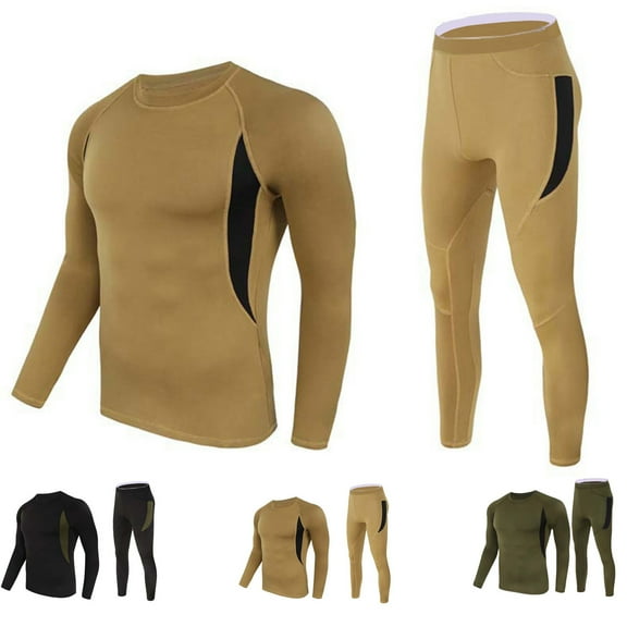 Dagugfen Workout Sets for Men Long Sleeve Shirts Athletic Pants Tight Running Training Sports Gym Outfits