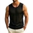thumbnail image 1 of Dagugfen Workout Tank Tops for Men Mesh Breathable Regular Fitted Sleeveless Crew Neck Basic Layer Tops Summer Outdoor Activewear Tanks, 1 of 7