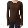 thumbnail image 1 of Dagugfen Workout Tops for Women Long Sleeve Stretch Quick Dry Athletic Sports Yoga Tops for Pilates, 1 of 3