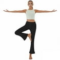 thumbnail image 1 of Dagugfen Yoga Pants for Wome Slim Fitness Straight Pants with Pockets Rayon Jean Pants Solid Color, 1 of 9