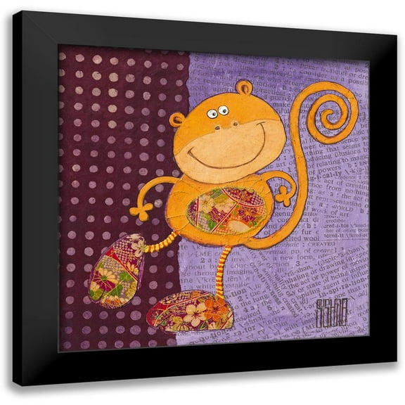 Dahan, Sushila 12x12 Black Modern Framed Museum Art Print Titled - Coco