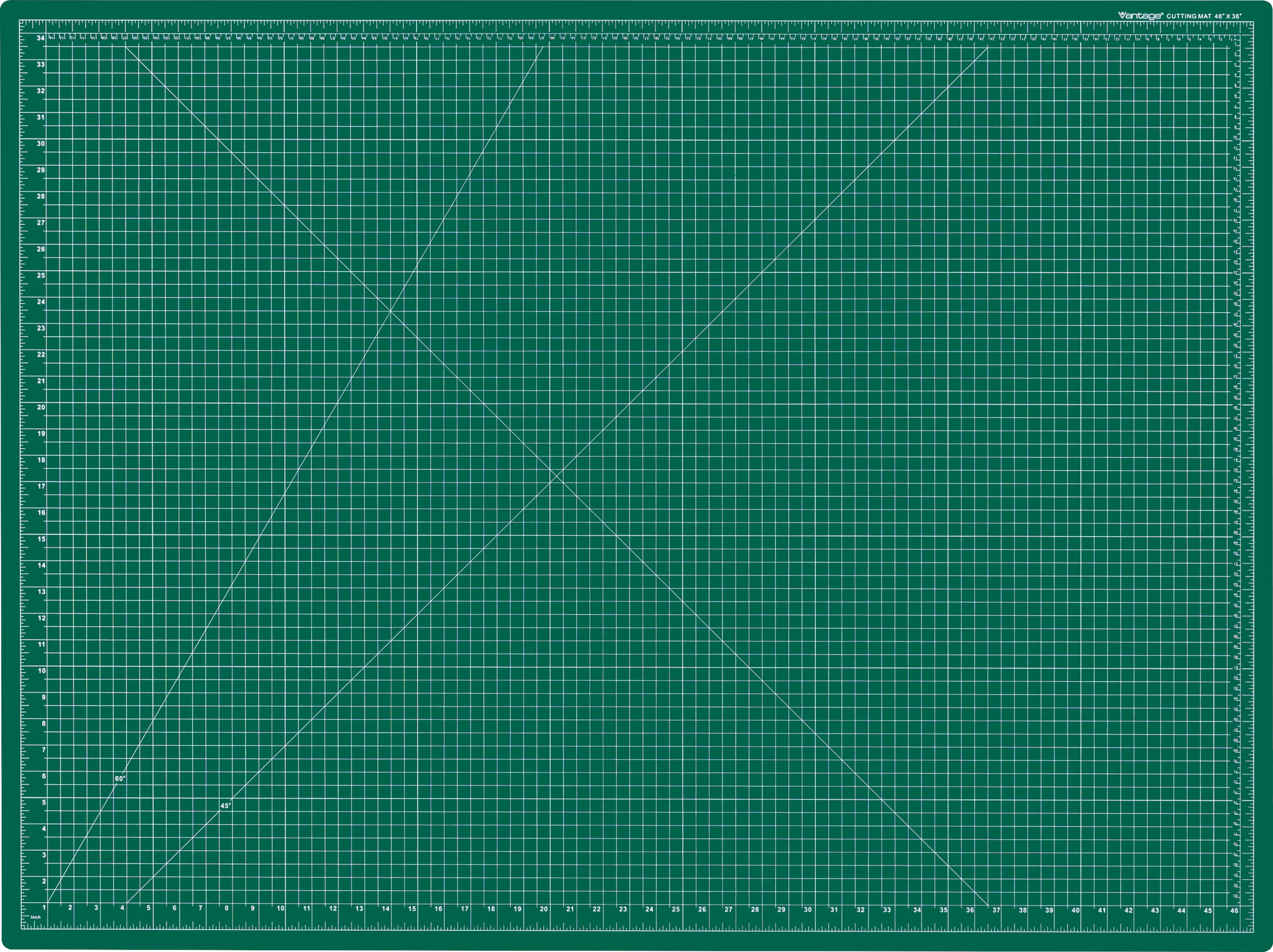 Dahle Vantage 10474 Premium Self-Healing Cutting Mat, 36"x48", 1/2" Grid, Perfect for Crafts & Sewing, Green
