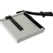 Dahle Vantage 12e Paper Trimmer, 12 Cut, 15 Sheet Max, Metal Base w/Adjustable Guide, Paper Cutter