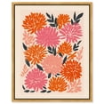thumbnail image 1 of Dahlia Dusk II Canvas Print Flower Art Decor by Art Remedy, Gold Frame, 24 x 30, 1 of 6