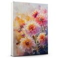 thumbnail image 1 of Dahlia Flower Canvas Wall Art 8x12 inches - French Cottage Dahlia Flower Floral Wall Art Vintage Canvas Decor, 1 of 5