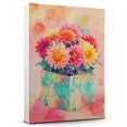 thumbnail image 1 of Dahlia Flower Canvas Wall Art 8x12 inches - Watercolor Floral Dahlia Flower Canvas Artwork for Neutral Farmhouse Interior, 1 of 5