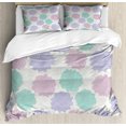 thumbnail image 1 of Dahlia Flower Duvet Cover Set King Size, National Local Mexican Flower Ancient Aztec Culture Perennial Roots Plant, Decorative 3 Piece Bedding Set with 2 Pillow Shams, Multicolor, by Ambesonne, 1 of 3
