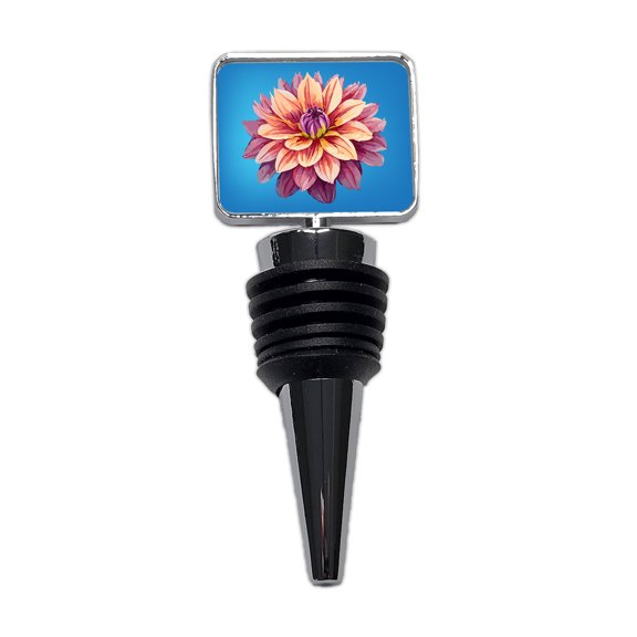 Dahlia Flower Wine Bottle Stopper Cap Plug