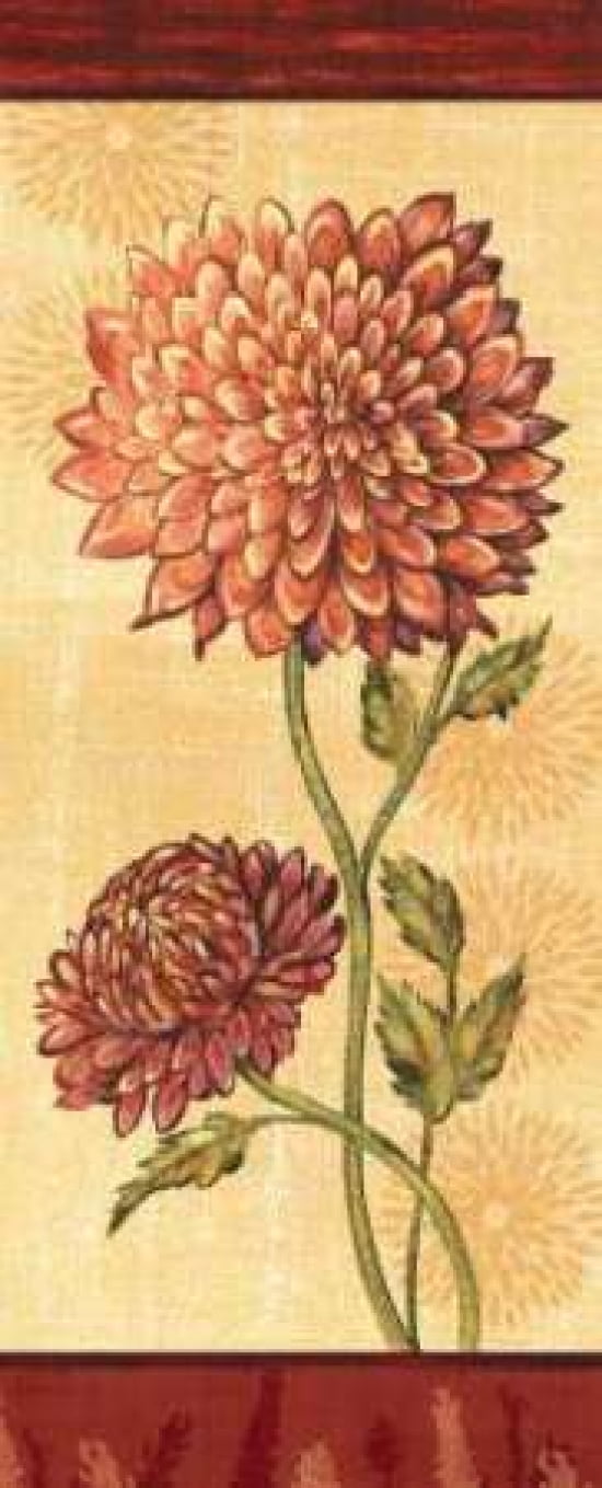 Dahlia I Canvas Art - Charlene Audrey (24 x 48)