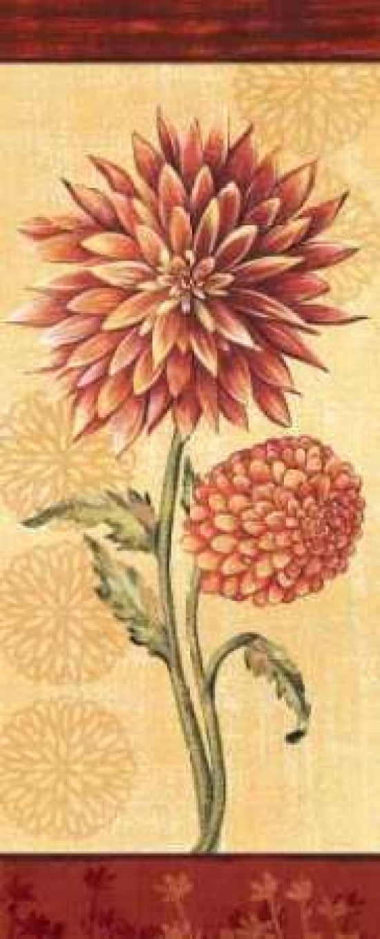 Dahlia II Canvas Art - Charlene Audrey (24 x 48)