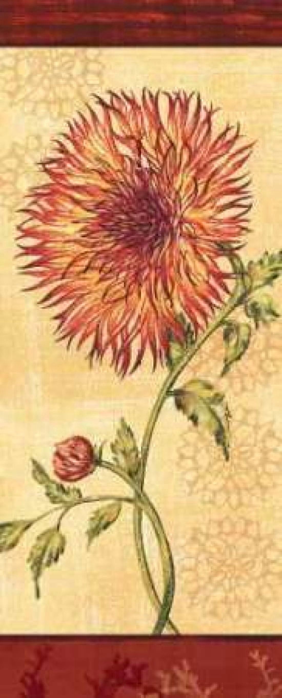 Dahlia III Canvas Art - Charlene Audrey (10 x 20)