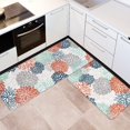 thumbnail image 1 of Dahlia Kitchen Rugs and Mats Set of 2, Anti Fatigue Floor Mat, Waterproof PVC Leather Non Slip Kitchen Floor Mats,Comfort Doormat Standing Running Mats Area Rugs Carpet Decor for Kitchen, 1 of 6