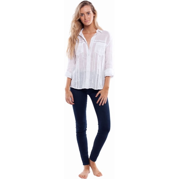 Dahlia Long Sleeve Shirt [White]