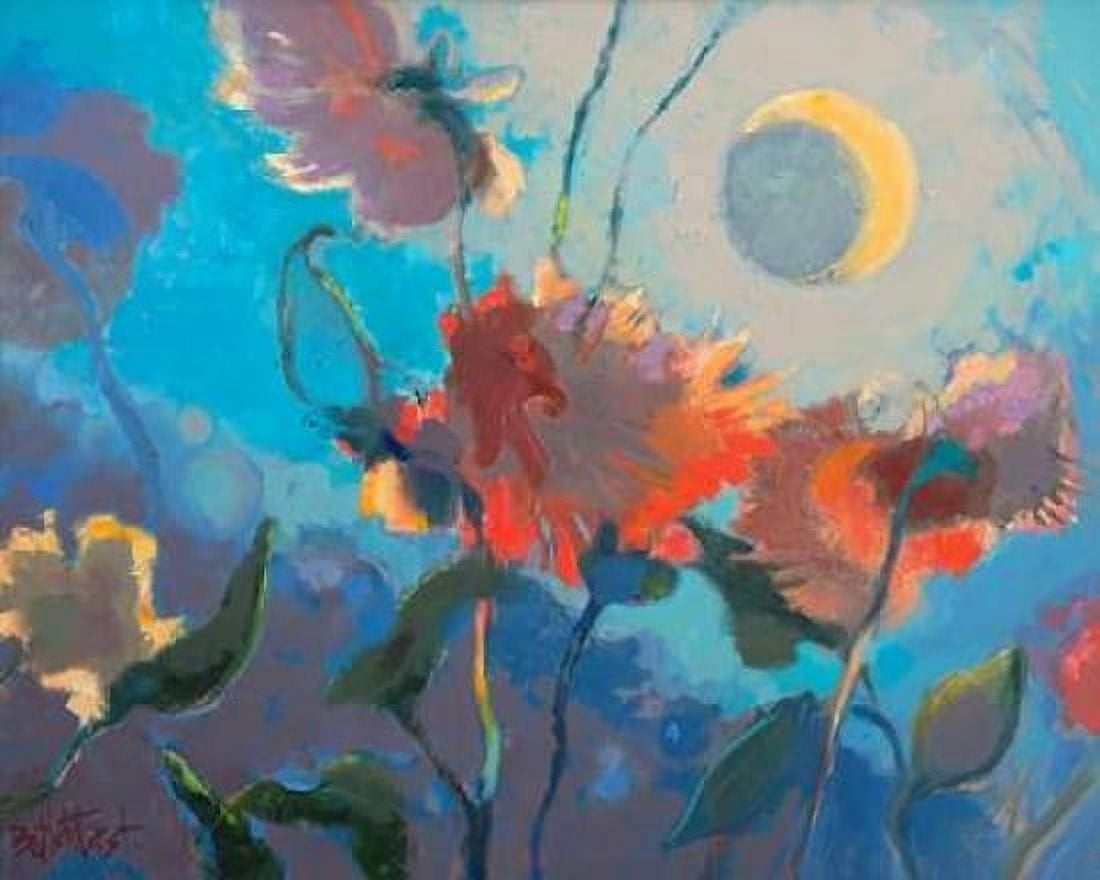 Dahlia Moonglow Canvas Art - Beth A Forst (24 x 30)