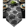 thumbnail image 1 of Dahlia Red White Chrysanthemum Table Runner Table Flag Home Party Decorative Tablecloth Table Runners, 1 of 5