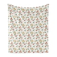 thumbnail image 1 of Dahlia Soft Flannel Fleece Throw Blanket, Garden Blossom Peony Flowered and Orchid Dahlias Yard Beauty, Cozy Plush for Indoor and Outdoor Use, 50" x 70", Burnt Orange Mustard, by Ambesonne, 1 of 6