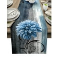 thumbnail image 1 of Dahlia Yellow Gray Table Runner Luxury Home Dining Table Coffee Table Holiday Wedding Decoration Party Dinner Table Runner, 1 of 5