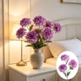 thumbnail image 1 of Dahlias Artificial Flowers, Faux Dahlias Real Touch, No Wilting, Low Upkeep, Dining Table Centerpieces, Wedding, Home Decor, #02_Purple, 1 of 6