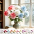thumbnail image 1 of Dahlias Artificial Flowers, Faux Dahlias Real Touch, No Wilting, Low Upkeep, Dining Table Centerpieces, Wedding, Home Decor, #04_Blue, 1 of 6