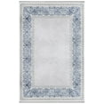 thumbnail image 1 of Dahlias Blue Geometric Acrylic Area Rugs for Living Room Jacquard Textured Modern Rugs Soft Geometric Rug for Bedroom Washable Rug Non-Slip Bohemian Carpet Perfect for Dining Room Office Beige, 1 of 6