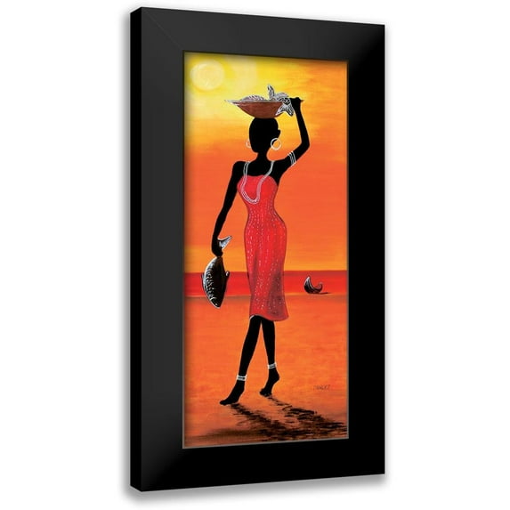 Dahlke, Izabella 8x14 Black Modern Framed Museum Art Print Titled - Fishers Wife