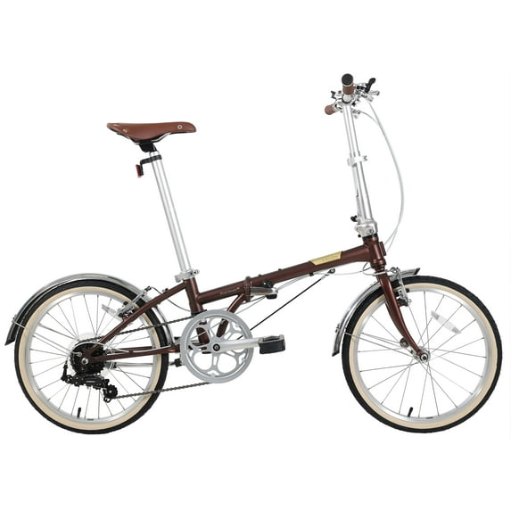 Dahon Boardwalk D7 Folding Bike for Adults/Men/Women,20" Wheels, 7 Speed, V Brake