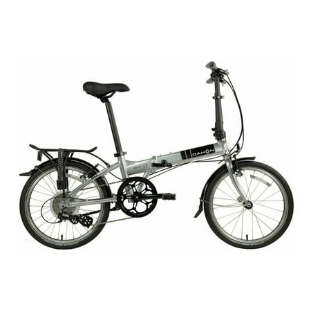 Dahon Foldable Adults 20" Folding Bikes, Brushed Silver
