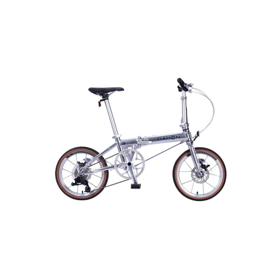Dahon K9 16 Inch 9-Speed Folding Bike with Disc Brakes and Compact 3-Step Fold (Quick Silver)