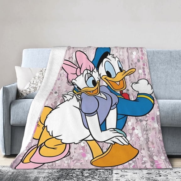 Dai-Sy Du-Ck Blanket, Soft Flannel Throw Blanket Super Soft Lightweight Cozy Blankets Travel Throw Blanket Bedding And Sofa For All Season For Adults Kids Teens 40"X30"