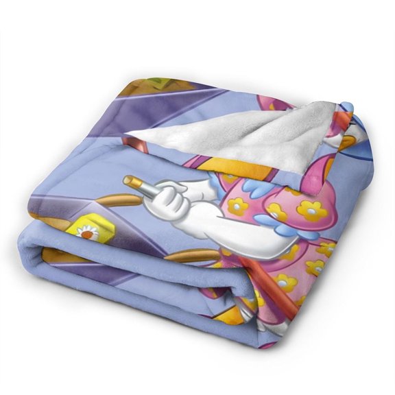Dai-Sy Du-Ck Blanket, Soft Flannel Throw Blanket Super Soft Lightweight Cozy Blankets Travel Throw Blanket Bedding And Sofa For All Season For Adults Kids Teens 40"X30"
