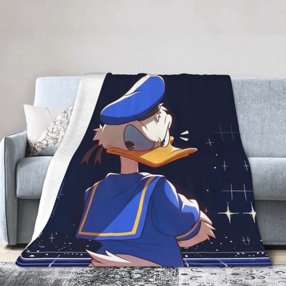 Dai-Sy Du-Ck Blanket, Soft Flannel Throw Blanket Super Soft Lightweight Cozy Blankets Travel Throw Blanket Bedding And Sofa For All Season For Adults Kids Teens 50"X40"