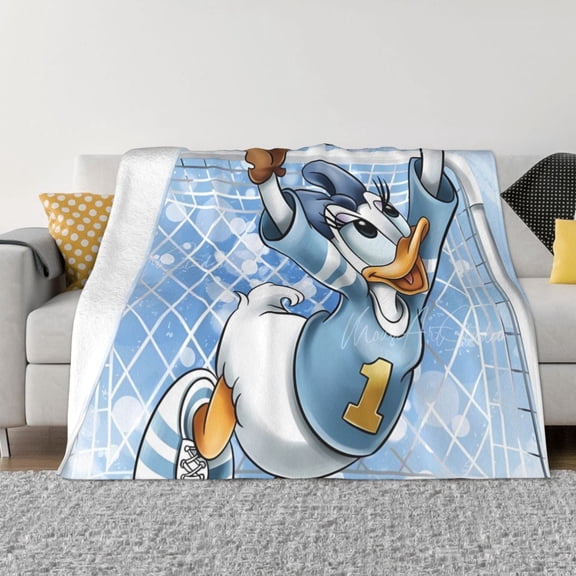 Dai-Sy Du-Ck Blanket, Ultra Soft Throw Blankets, Comfy Flannel Throw Blanket For Sofa Couch Bedroom Living Rooms Warm All Season Home Decor, For Adults, Kids And Teens 40"X30"