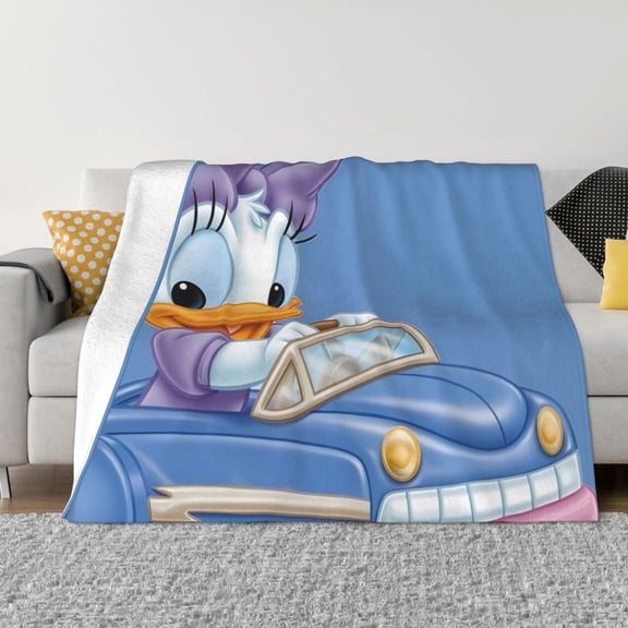 DaiSy-DuCk Blanket, Ultra Soft Throw Blankets, Comfy Flannel Throw Blanket For Sofa Couch Bedroom Living Rooms Warm All Season Home Decor, For Adults, Kids And Teens 50"X40"
