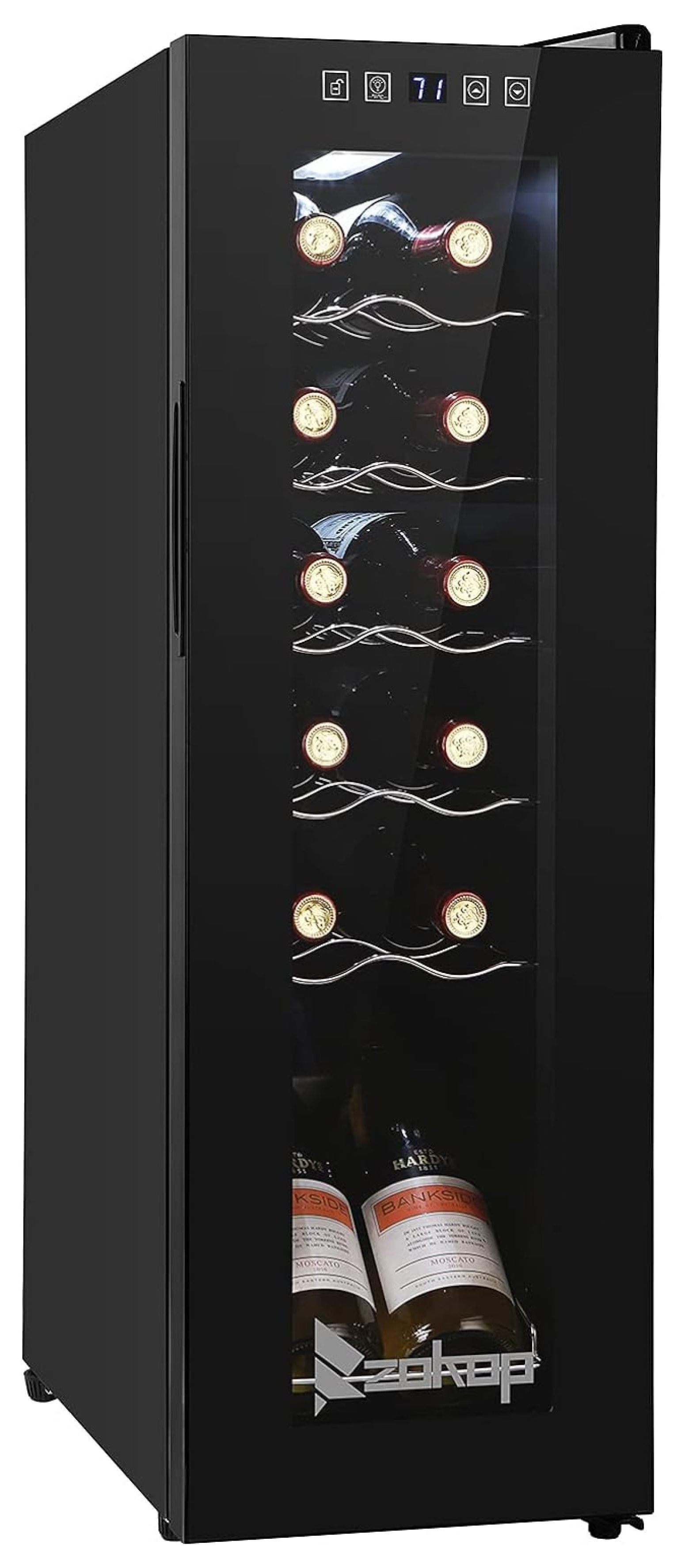 DaiZuY 12 Bottle Compressor Wine Cooler Refrigerator w/Adjustable