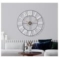 thumbnail image 1 of DaiZuY Large Wall Clock for Living Room Decor, (60CM) 24 Inch Wall Clock Decorative, Metal Analog Numeral Wall Clock Modern Wall Clocks - Large Clock Home Decor (White), 1 of 8