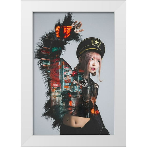 Daichi, Murakyami 17x24 White Modern Wood Framed Museum Art Print Titled - Living with the night