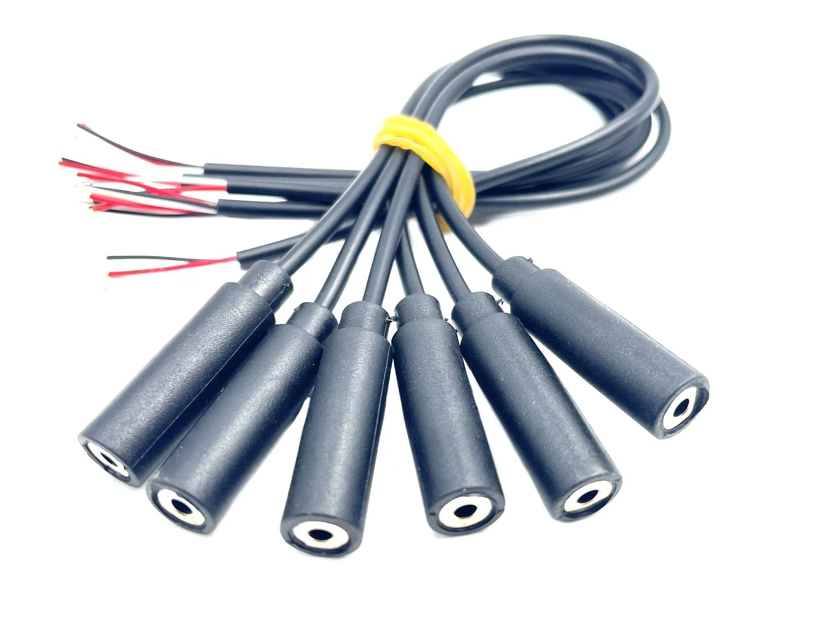 Daier 6Pcs 2.5Mm Female Jack To Bare Wire Open End Trs 3 Pole Stereo 2 ...