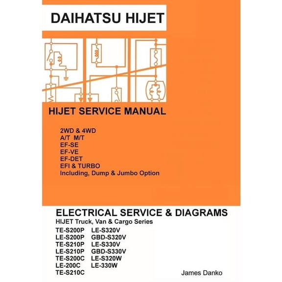 Daihatsu Hijet English Electrical Service Manual S200P S210P S320V S330V, (Paperback)