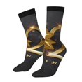 thumbnail image 1 of Daiia 2025 Happy New Year 1 Print Crew Socks – Soft Breathable Long Socks for Men & Women, Moisture-Wicking & Comfortable Daily Wear Socks, One-Size Fits Most (US 5-11), 1 of 6