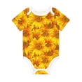 thumbnail image 1 of Daiia 3D Sunflowers Printed Unisex-Baby Short Sleeve Onesies Bodysuits Baby Climbing Clothes Soft and Comfortable Romper with Expandable Shoulder Design-18 Months, 1 of 8