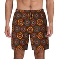 thumbnail image 1 of Daiia 60s and 70s Aesthetic1 Mens Swim Trunks Swim Shorts Quick Dry Swim Shorts with Mesh Lining Pockets-Small, 1 of 9